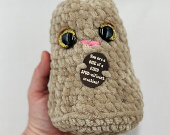 Crocheted Positive Potato  | Handmade Encouragement | Birthday Gift | Easter Basket