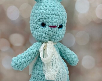 Crocheted Bunny  | Handmade Rabbit | Baby Shower Gift | Easter Basket Suprise