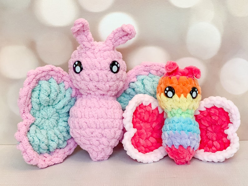 Crochet PATTERNCandy Caterpillar Play SetButterflyCrochet Tutorial-PDF Pattern-Market Makes-Handmade DIY image 4