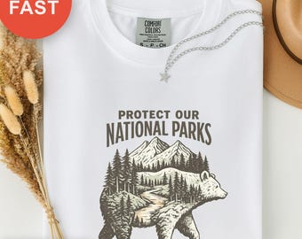 Camiseta Aventuras con Osos, Camiseta Vintage de Vida Silvestre, Regalo de Naturaleza de Parques Nacionales, Camiseta de Camping Comfort Colors, Camiseta de Conservación, Aventura en el Bosque