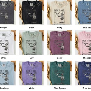 Grid of this t-shirt in each available color, each printed with "Graveyard Bat Catcher" across the chest (additional view).