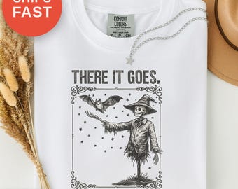 かかしハロウィンシャツ、「俺の最後の飛行Fckが飛んでいく」、面白い皮肉Tシャツ、秋の農場Tシャツ、大人のユーモアギフト