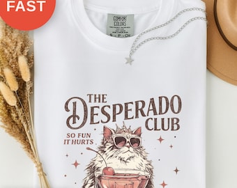 Desperado Club Cat Pink Shirt, Comfort Colors Tee, Unisex Gaming Tshirt for Fandungeon Crawler Carl, Mama Needs a Night Off Tee