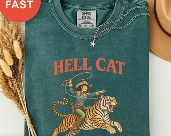 Cowgirl Adventurer Shirt, Retro Cowgirl Western Tee, Funny Cat Lover Gift, Vintage Y2K Style, Country T-Shirt,  Y2k Style,