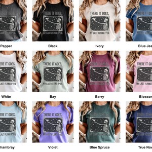 Grid of this t-shirt in each available color, each printed with "Last Nerve Bat-Free Skeleton" across the chest.