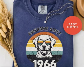 Retro Hunde Shirt, 1966 Seit 1966, Animal Print, Geschenk zum 60