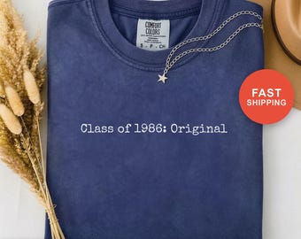 1986 Original Year T-Shirt, Class of 1986 Nostalgia Tee