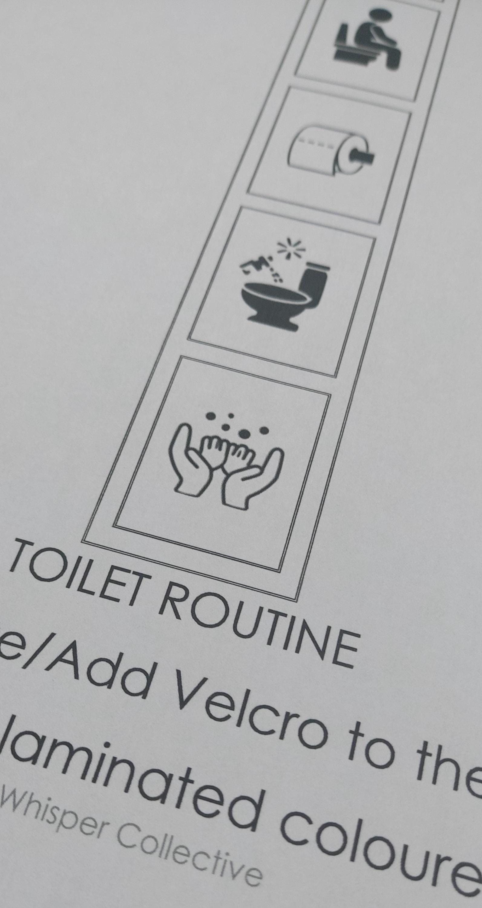 Toilet Routine Visual Strip for Autism, ADHD Support (digital Download ...