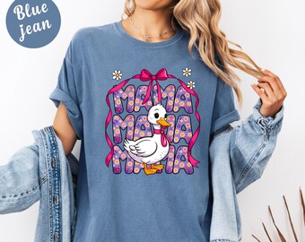 Mama Goose Comfort Colors® Shirt, Funny Mom Tee, Animal Graphic