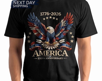 America 250th Anniversary Shirt – Patriotic Eagle Flag Tee, Independence Day Graphic