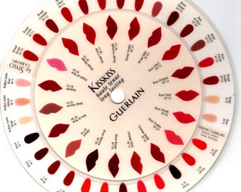 Nuancier du rouge à lèvres KISS KISS de GUERLAIN