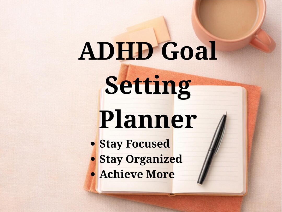 ADHD Goal Setting Planner for Students, Printable Study Planner, Teen ...