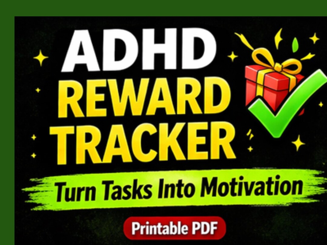 ADHD Reward Tracker Printable, Dopamine Motivation Planner (PDF) - Etsy
