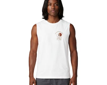 Canotta da uomo con stampa grafica / Scheletro con scritta "Everything's Fine", streetwear estivo con umorismo nero