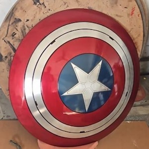 Handmade Metal Captain America Shield  Avengers Movie Replica | Superhero Cosplay Prop | Marvel Wall Decor | Steve Rogers Shield