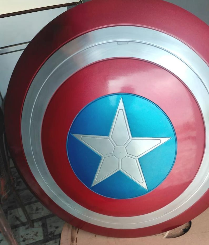 Handmade Metal Captain America Shield  Avengers Movie Replica | Superhero Cosplay Prop | Marvel Wall Decor | Steve Rogers Shield