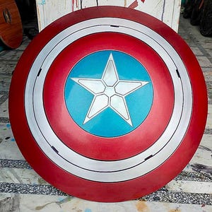 Handmade Metal Captain America Shield  Avengers Movie Replica | Superhero Cosplay Prop | Marvel Wall Decor | Steve Rogers Shield