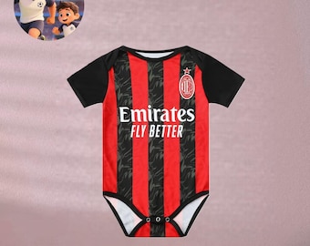 25/26 AC Milan Baby Body | Name Fußball Fan Bekleidung