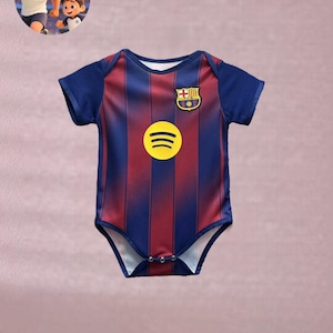 25/26 Barcelona Home Baby Bodysuit | Custom Name Soccer Fan Apparel