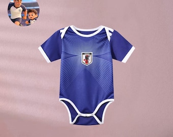 25/26 Japan National Team Home Baby Bodysuit | Custom Name Soccer Fan Apparel