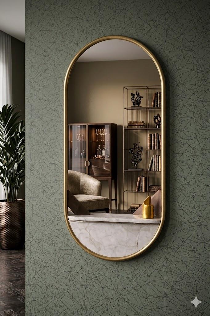50 gold frame mirror - Etsy 日本
