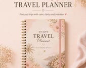 Feminine Soft Travel Planner, Vacation Journal, Packing List, Itinerary (Digital Download)