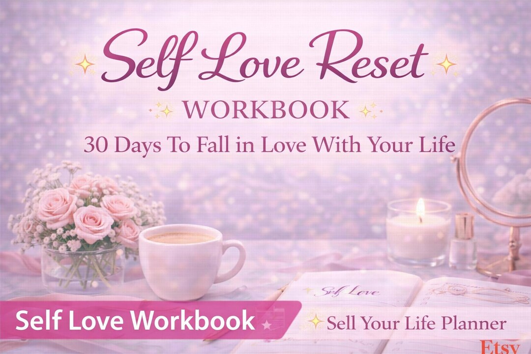 Self Love Reset Workbook | Healing Journal Prompts, Self Care Planner ...