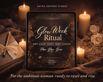 Glow Week Ritual Planner | Soft Luxury Weekly Reset (PDF Download)