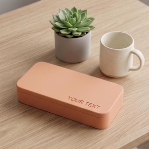 Personlig textlåda med lock, förvaringsask för souvenirer, presentask för smycken, minnesask, organizer-ask
