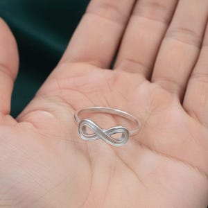Infinity Blank Bezel Ring Fassung, Sterling Silber Schmuck, Gut Für Harz Und Asche Arbeit, Andenken DIY Ring, Benutzerdefinierte Gedenkring Basis