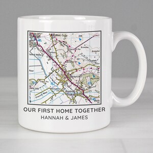 Personalised Postcode Map Mug | Special Place Gift | New Home Mug