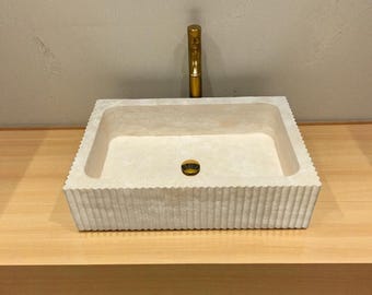 Stein Schiff Waschbecken: Modernes Badezimmer Waschtisch Waschbecken