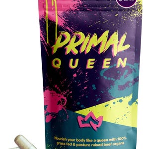 Primal Queen Grass-Fed Beef Offal Capsules (Women's Only) | Female Hormone and Energy Support | Heritage Superfood