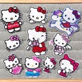 Hello Kitty patches, Super strong self-adhesive sticker, personalize your school bag, clothes, jack, hat.