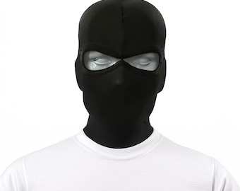 Thin 2-Hole Balaclava Lightweight Stretch Face Cover for Helmets