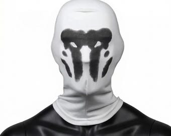 Rorschach Inkblot Mask Black White Full Face Balaclava Watchmen Style
