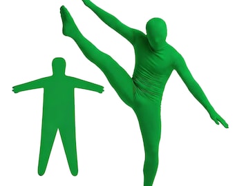 Green Screen Zentai Suit Full Body Chromakey Costume Unisex