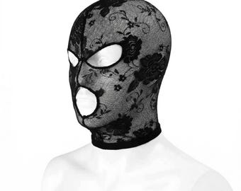 Black Lace Cosplay Balaclava