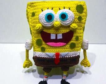 Patrón de Bob Esponja en PDF Patrón de dibujos animados de Bob Esponja Pantalones Cuadrados