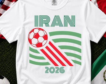 Iran Soccer Shirt, Iranian Fan Tee, Vintage Retro Football Gift, 2026 Game Day