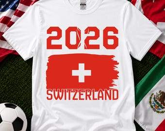 Switzerland Soccer Fan Shirt, 2026 Football Game Day Tee, Swiss Family Matching Outfit