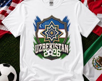 Uzbekistan Soccer Fan Shirt, 2026 Game Day Tee, Family Matching Outfit
