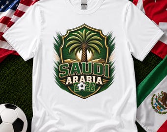 Saudi Arabia Soccer Fan Shirt, 2026 Game Day Tee, Family Matching Outfit