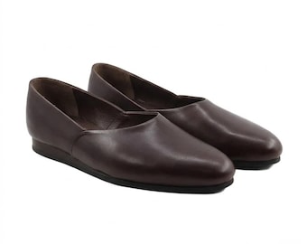 Brown Leather Loafers : Handmade Classic Men’s Formal Style