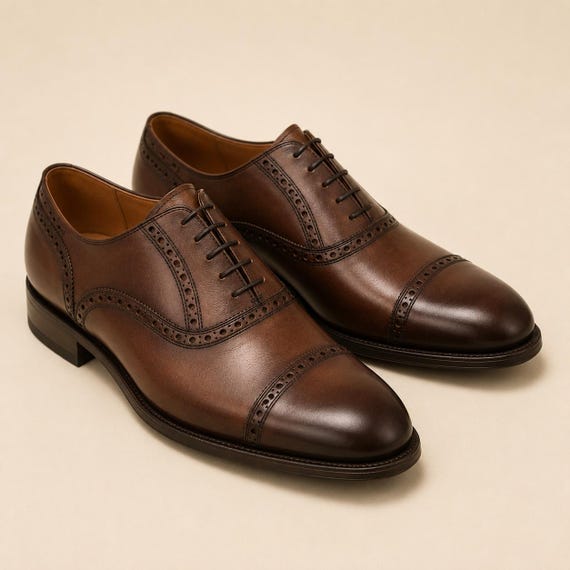 100 Percent Pure Leather Shoes,1940's Wedding shoes, Men's Handmade Formal Business Footwear ,Custom made