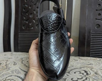 Genuine Leather Handmade Peshawari Chappal Men
