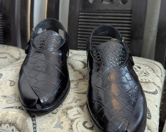 Genuine Leather Handmade Peshawari Chappal Men