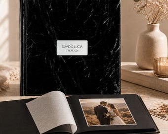Personalized Wedding Album · Handcrafted Fabric Memory Book · Traditional Style Scrapbook · Custom Wedding Keepsake