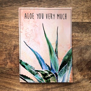 Cartão dobrável ALOE You Very Much para download 5x7
