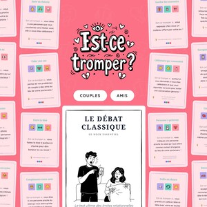 Est-ce tromper? / Juego de cartas para parejas y amigos / El debate clásico / CircleNight